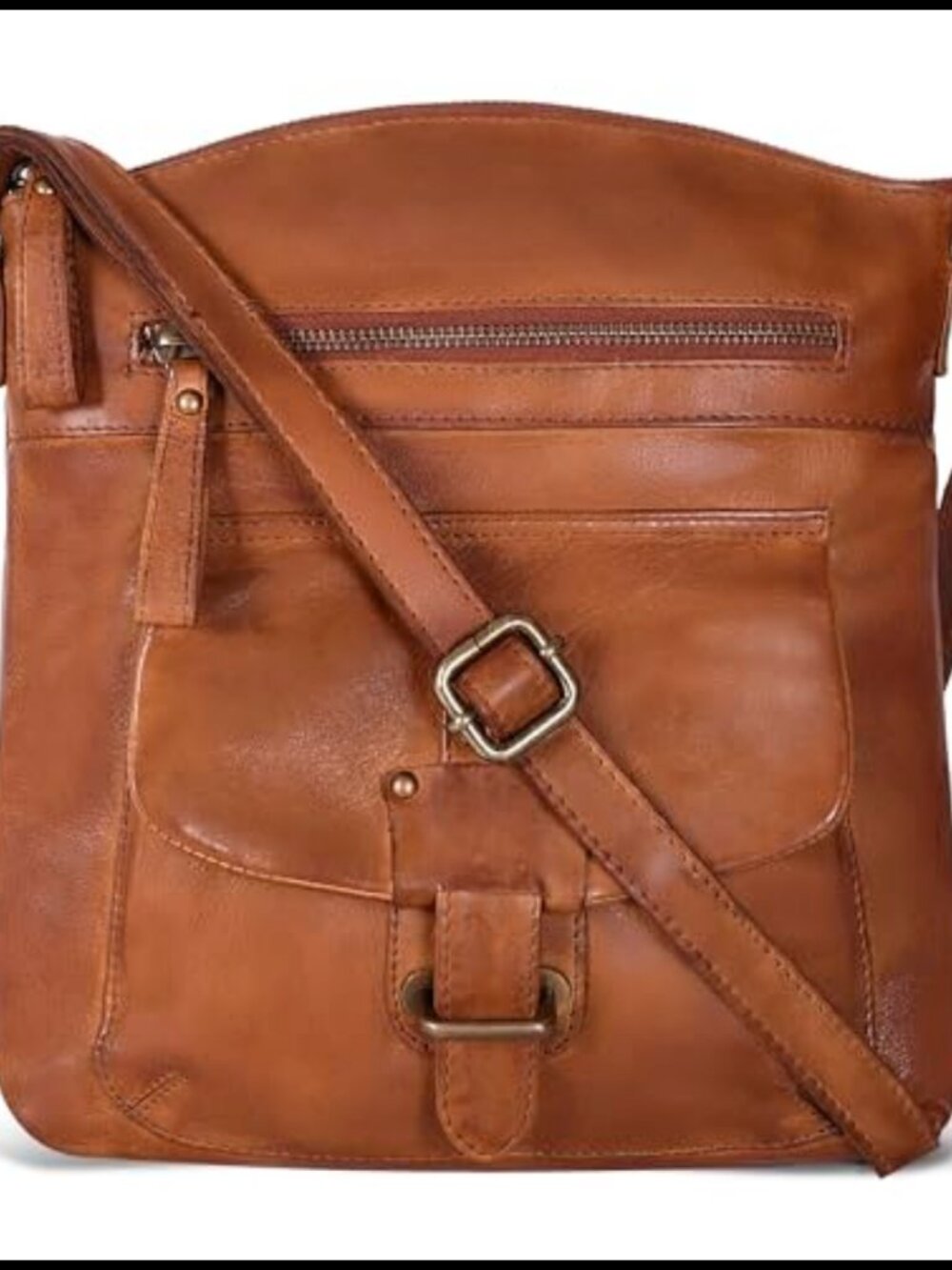 Genuine Leather Crossbody Bag Women Medium Handbag Purse